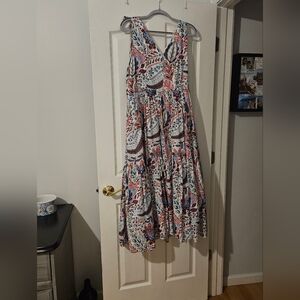 Floral Sleeveless Maxi Dress